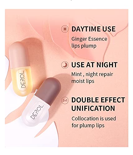 Juego de relleno de labios, suero natural para el cuidado de los labios, máscara de labios, brillo de labios, potenciador de labios para más