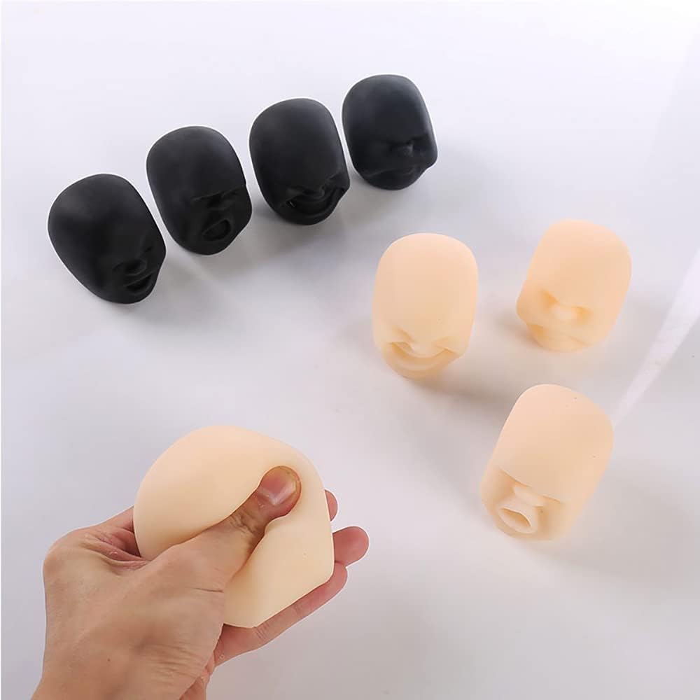4 bolas divertidas de emoción para la cara humana, bolas de estrés para adultos, juguetes de estrés, bolas de estrés para adultos, alivio de la