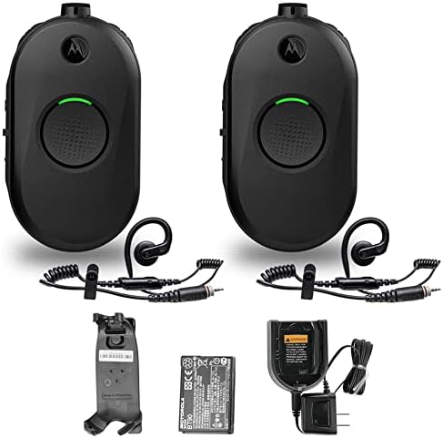 2 x Motorola CLP1010e Radio de Negocios UHF de 1 Canal y 2 Vías (CLP1010E)