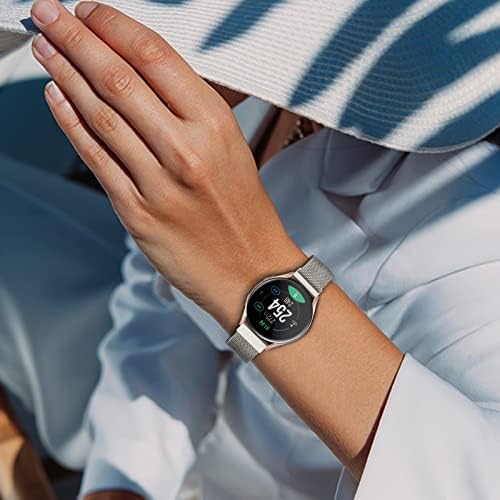 Correa de metal compatible con Samsung Galaxy Watch 6 de 1.575 pulgadas, 1.732 pulgadas, Galaxy Watch 6 Classic Band 1.693 in 1.850 in, correa de