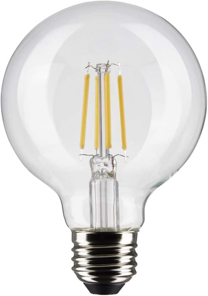 Satco Bombillas LED E26 de 6 vatios, 5000 K, clasificación de 15000 horas, regulables, paquete de 6
