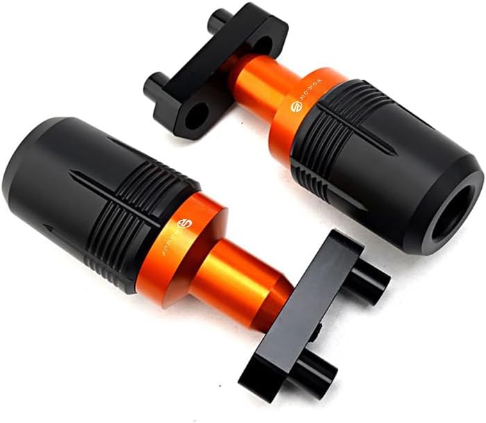 Compatible con DUK-390 DUK-200 DUK-125 DUK 200 125 2014-2023 Accesorios de motocicleta CNC Crash Pad Frame Sliders Protector de caída (naranja)