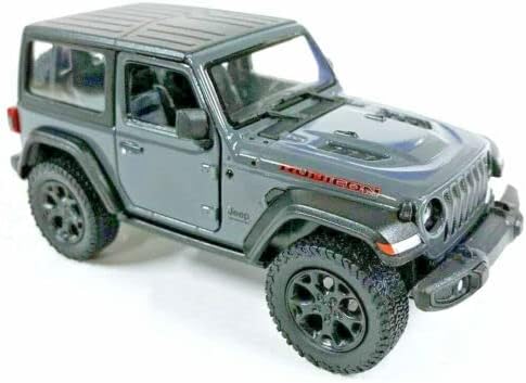 Compatible con Jeep Wrangler Rubicon 2018 Gris Hard Top 134 Escala Diecast Modelo Auto