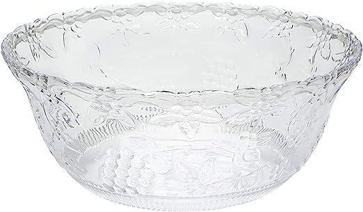 SG – Recipiente de plástico de alta calidad, 2 galones, diseño bordado de 8 cuartos de galón, cuenco para servir (solo cuenco de almuerzo)