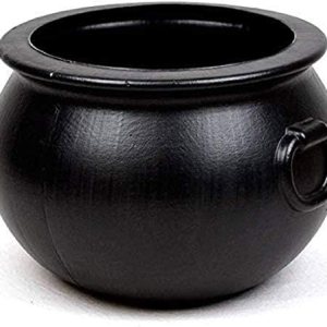 PMU Caldero de Halloween  Molde de soplado, accesorio de plástico para fiestas, soporte para dulces para niños, recuerdos y suministros de fiesta de PMU Caldero de Halloween  Molde de soplado, accesorio de plástico para fiestas, soporte para dulces para niños, recuerdos y suministros de fiesta de