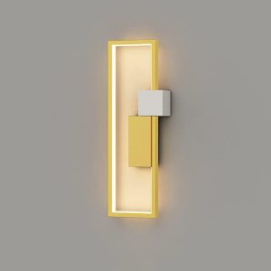 Aplique de pared de techo con geometría LED, tira larga, lámpara de pared moderna de acrílico para interiores, para dormitorio, sala de estar, Aplique de pared de techo con geometría LED, tira larga, lámpara de pared moderna de acrílico para interiores, para dormitorio, sala de estar,