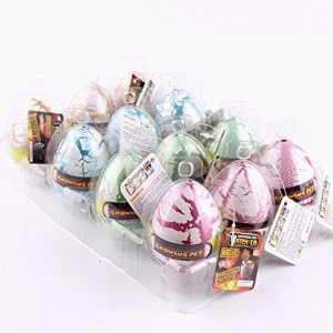 PowerTRC Huevos para incubar de dinosaurios para mascotas, 12 piezas, huevos mágicos de dinosaurio para cultivo de agua, juego de 1 docena de huevos PowerTRC Huevos para incubar de dinosaurios para mascotas, 12 piezas, huevos mágicos de dinosaurio para cultivo de agua, juego de 1 docena de huevos