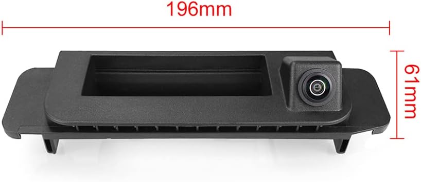 Vlicevrn HD Cámara de visión trasera para automóvil con mango de maletero con lente de ojo de pez, visión nocturna, cámara de estacionamiento de