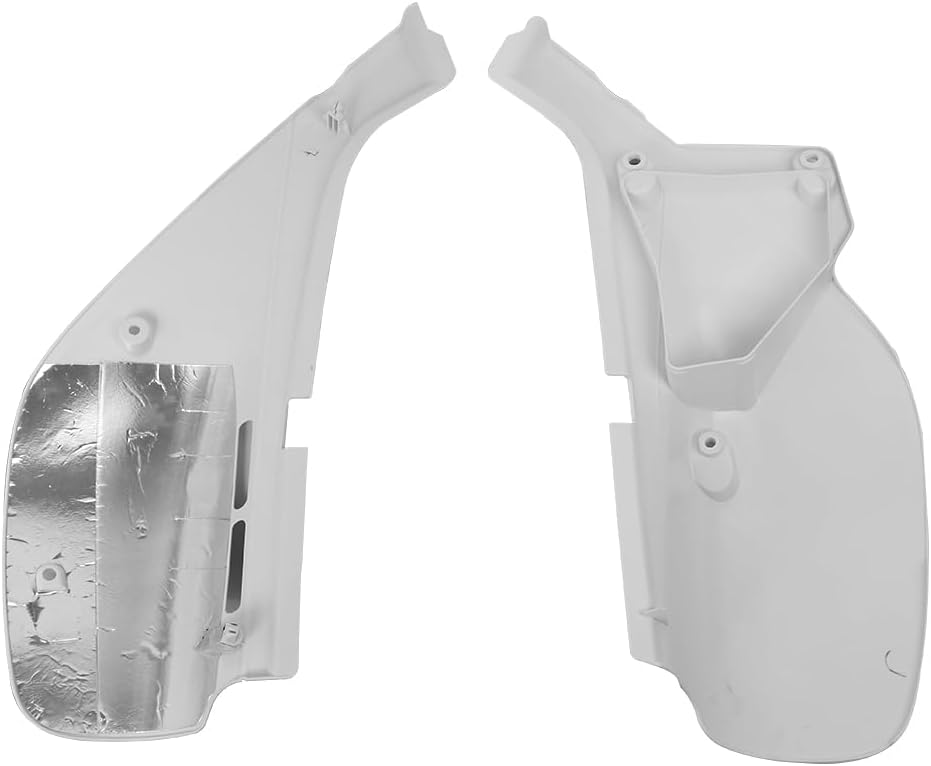 HIYOYO Juego de cubiertas de carenado para paneles laterales izquierdo y derecho compatible con Honda XR650L (blanco Shasta) 1993-1999  Compatible