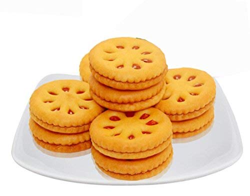 Guangdong Snacks Galletas de sándwich de fresa y piña y arándanos 3 paquetes
