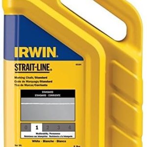 Strait-Line 65104 – Tiza blanca de 5 libras (paquete de 3) de IRWIN Tools Strait-Line 65104 – Tiza blanca de 5 libras (paquete de 3) de IRWIN Tools