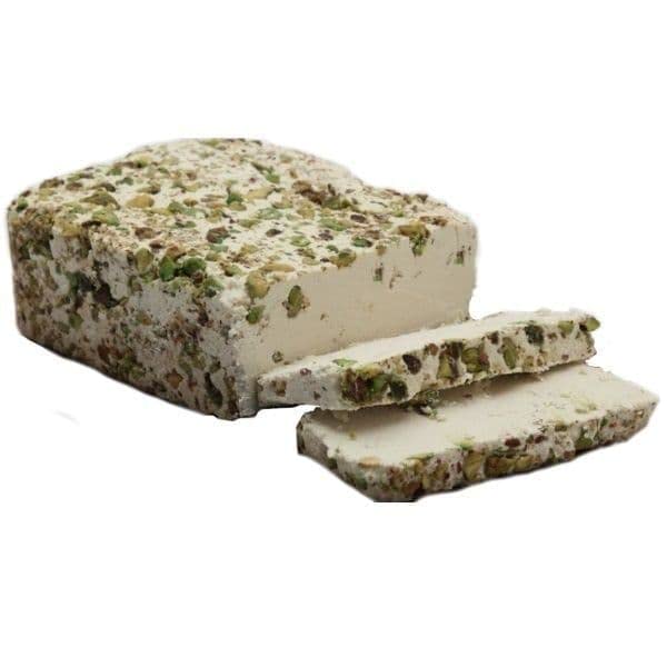 Mediterranean Pistachio Halawa – Durra Pistachio Sesame Tahini Fudge Halva 1 Pack 12.3oz. (12.35 oz) cada uno. – 12.35 oz cada uno