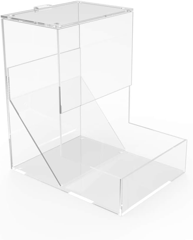 FixtureDisplays Dispensador de gravedad de 6 pulgadas de ancho x 8.6 pulgadas de alto x 8 pulgadas de profundidad, compartimento de plástico