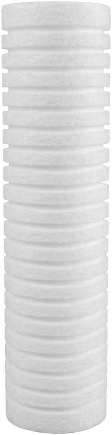 Clear Choice Filtro de agua para sedimentos de 5 micrones, 10 x 2.50 pulgadas, repuesto de cartucho de filtro de agua de 10 pulgadas, sistema RO