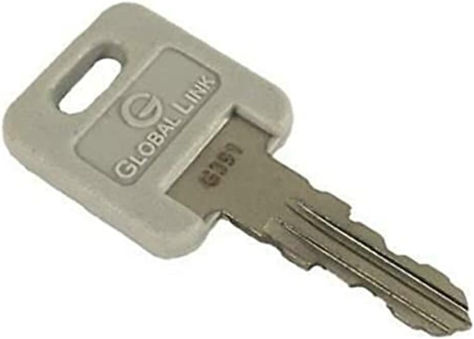 Thetford Reemplazo genérico RV Camper G391 Key Global Link, Fastec, Bauer, Lippert Components RV Cerraduras de puerta de equipaje estándar PN 94155