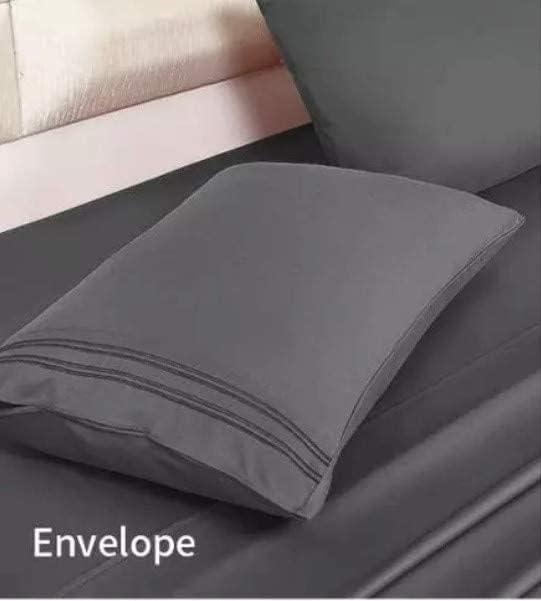 Juego de 2 fundas de almohada hipoalergénicas tamaño King, 20 x 40 pulgadas, fundas de almohada suaves, fundas de almohada de hotel, microfibra