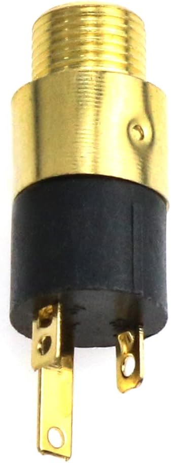 Lovelysp 0.138 in estéreo Jack Panel 0.138 in montaje conector chapado en oro Jack-6PCS