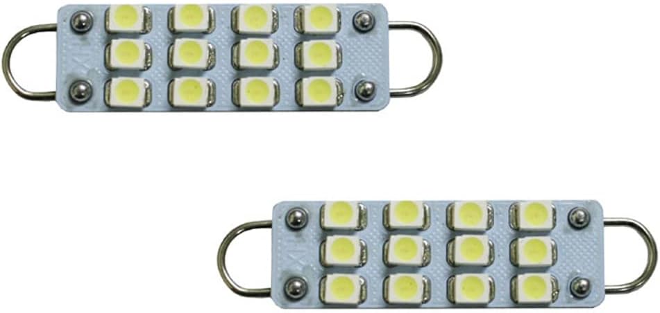 iJDMTOY Bombillas de repuesto LED de xenón blanco 12-SMD compatibles con Dodge RAM, cargador Jeep Wrangler, Grand Cherokee, etc. Montaje de lámpara