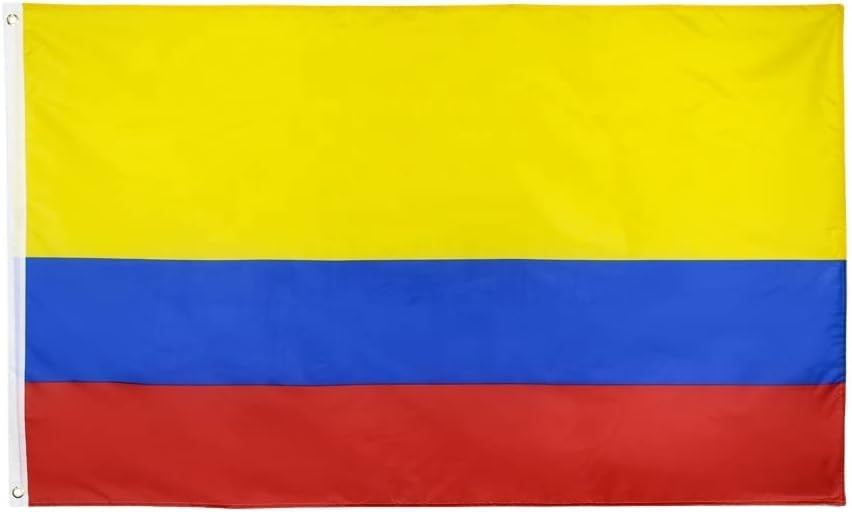 Bandera de Colombia Latina América del Sur Tricolor Nacional (2x3FT)