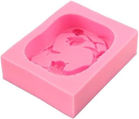 Molde de silicona para fondant para decoración de tartas, juego de gato 3D, molde de silicona, arcilla polimérica, moldes de jabón hechos a mano,