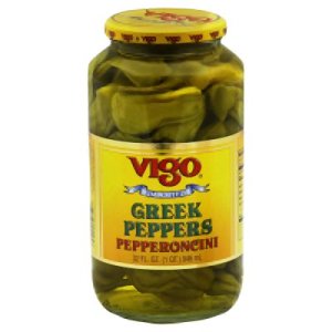 Vigo Importing Company – Pimientos griegos, 32 onzas (paquete de 6) Vigo Importing Company – Pimientos griegos, 32 onzas (paquete de 6)