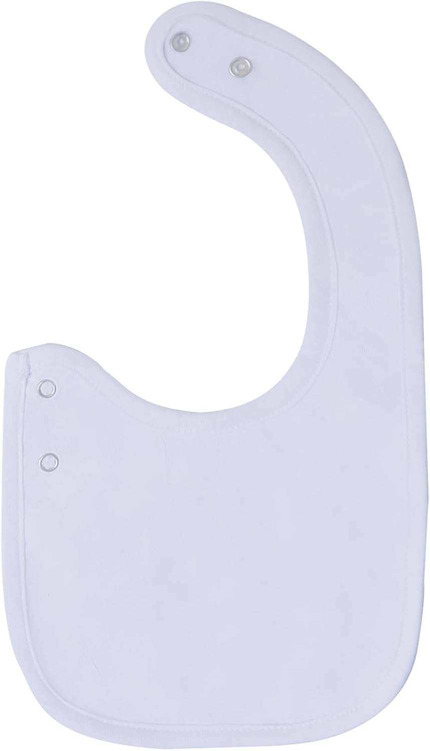 Maiwa Paquete de 6 baberos de algodón impermeables con broches para bebés, niños y niñas, dentición babeo y alimentación