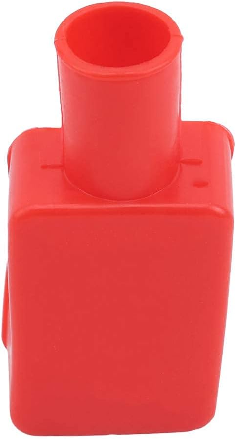 Cubierta aislante de terminales de batería negra y roja, protector negativo positivo, poste superior, cubierta de terminal aislante, accesorios de