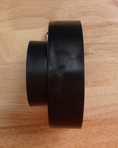 Ozark Fence & Supply – Donut de poste de valla de vinilo ultraduradero – Adaptador de poste de acero de 2-38 pulgadas a poste de vinilo de 5