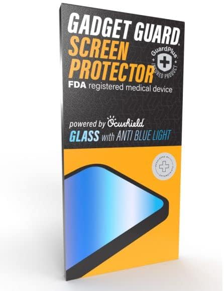 Gadget Guard Protector de pantalla con bloqueo de luz azul para Apple iPhone 14 Pro Max resistente a las roturas Vidrio de alta calidad compatible
