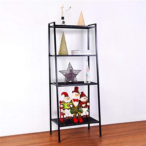 Bookcases 4 Tier Bookshelf Shelving Unit Rack Adjustable Widened Metal Storage Rack for Pantry Closet Kitchen Laundry Room Storage Rack Organizer