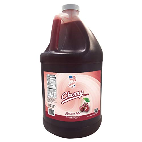 Cherry Slushee Mix – 1 galón – 128 oz (rinde aproximadamente 96-12 oz porciones) Relación de mezcla 7 (agua) a 1 (mezcla de productos)