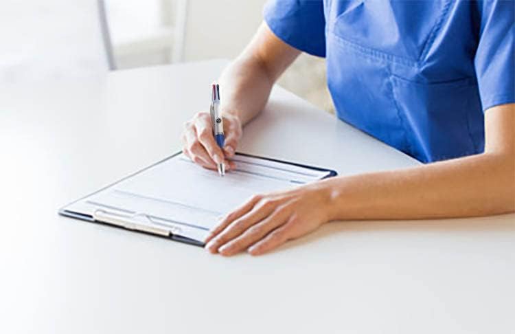 Juego de bolígrafos médicos de 4 colores, paquete de 5, ideal para enfermeras y profesionales médicos