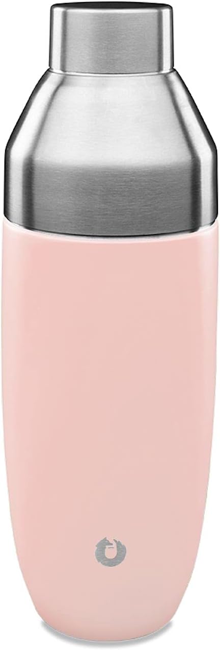 SNOWFOX Coctelera de acero inoxidable con aislamiento al vacío de alta calidad, accesorios de bar en casa, elegante mezclador de bebidas, tapa a