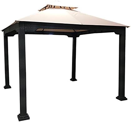 Garden Winds Cubierta superior de toldo de repuesto para cenador de mimbre Xtremepower 10×10 – Riplock 500