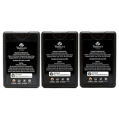 Yardley London Compact Perfume Tripack – Gentleman Royale + Urbane + Duke 0.6 fl oz (paquete de 3)