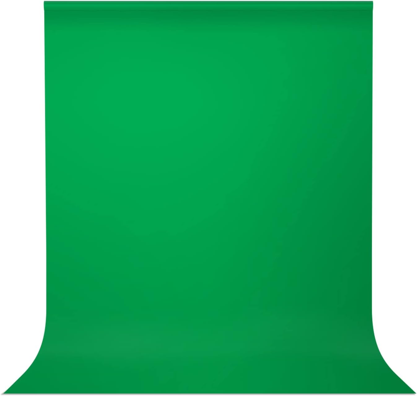 Julius Studio JSAG790 – Telón de fondo verde de muselina de poliéster para fotografía, video y creación de contenido, 6 x 9 pies, color verde