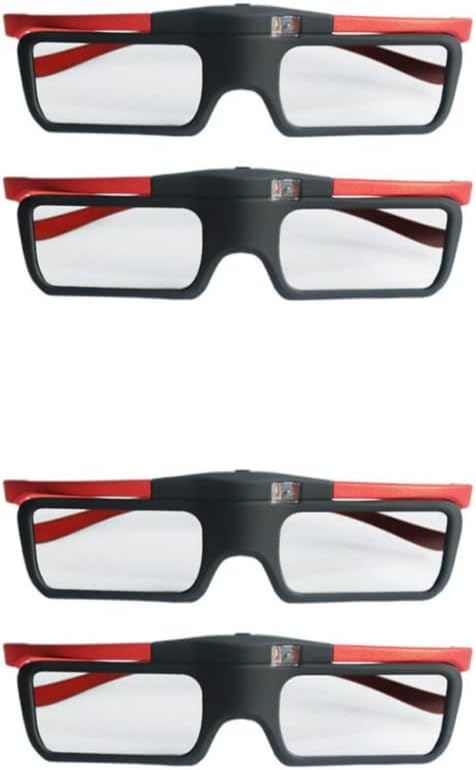 ylymes YLY300M-4-144HZ DLP Link – Gafas 3D recargables con obturador activo para proyectores BENQ, OPTOMA, DELL, ACER, VIEWSONIC DLP, no se pueden