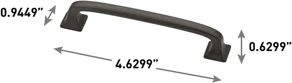 Franklin Brass P29613-SI-C Tirador de 4″ (102 mm) con pies cuadrados, plancha suave (paquete de 2)