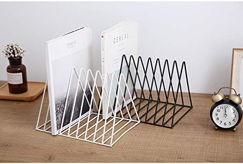 PENNGKE – 2 soportes para revistas, periódicos, almacenamiento de cartas, organizador de clasificador de archivos de escritorio, triangular,