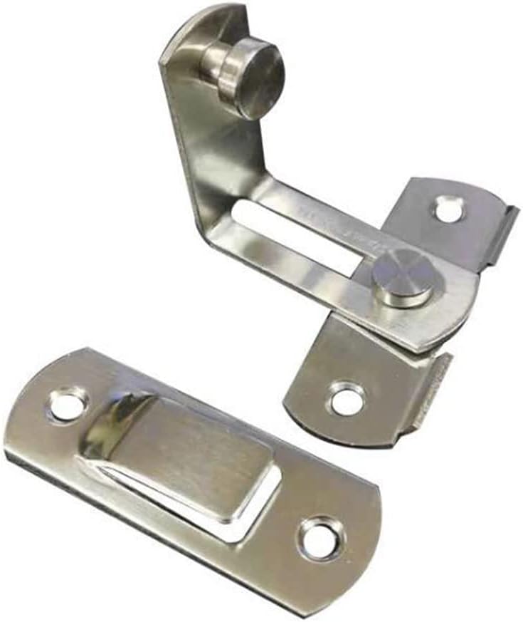 Cerradura de puerta especial de perno de acero inoxidable de 90 grados, Cerradura de ángulo recto, Cerradura de puerta abatible, Hebilla de puerta
