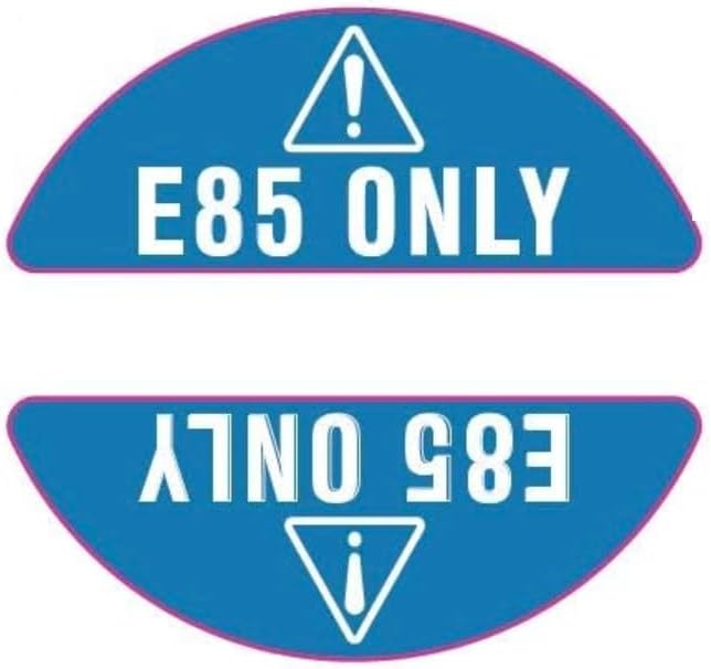 Fuel Stickers – Adhesivo E85 para tapa de gasolina, para tapones de combustible en vehículos de flotas, camiones, camionetas, calcomanías