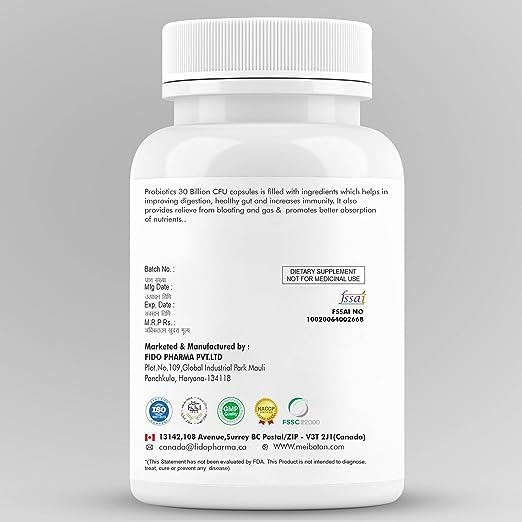 El mejor suplemento de probióticos 16 cepas con 30 mil millones de UFC para hombres y mujeres con prebióticos, apoyo intestinal, digestión, apoyo