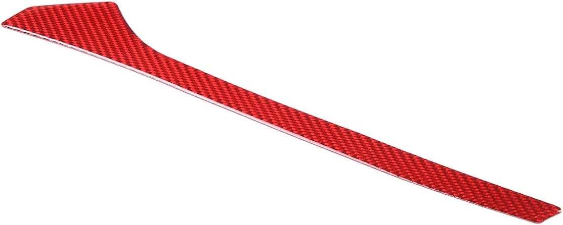 Tira protectora para palanca de cambios de consola central de automóvil, decoración de fibra de carbono suave real, compatible con Toyota Supra GR