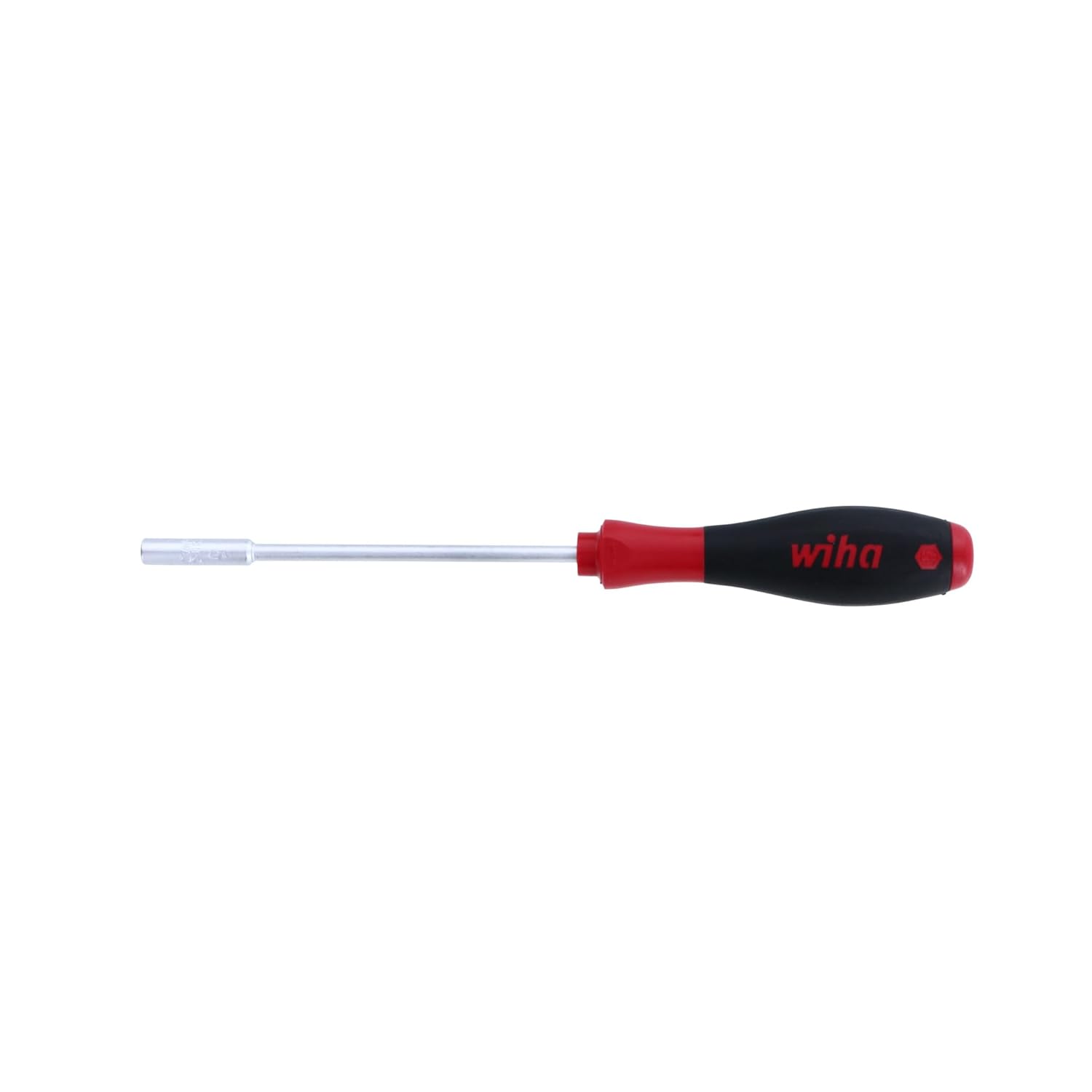 Wiha 34120 Destornillador de tuercas con mango SoftFinish de 0.197 in x 4.921 in
