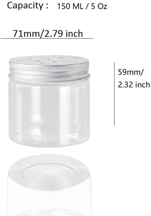 6 unidades de 5.1 fl oz, 5 onzas, 3 estilos perfumados, ambientador, difusor de aroma de perfume sólido, recipientes de almacenamiento vacíos con