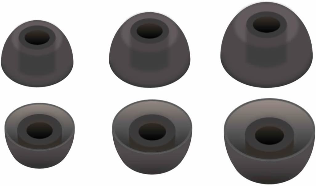 12 pares Compatible con las almohadillas Anker Soundcore Life & Liberty Series, LMS agujero interior de 0.157 pulgadas de repuesto de silicona de