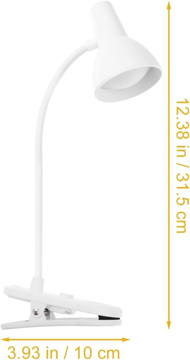Luz de mesa de oficina, luces de lectura con clip, luces de lectura con clip, protección de ojos, abrazadera de libro, lámpara de abrazadera de