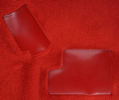 ACC Alfombra de marca compatible con Chevrolet Corvette, Coupe, 1984 a 1987, kit completo con almohadilla (815-pelo de corte de felpa roja)