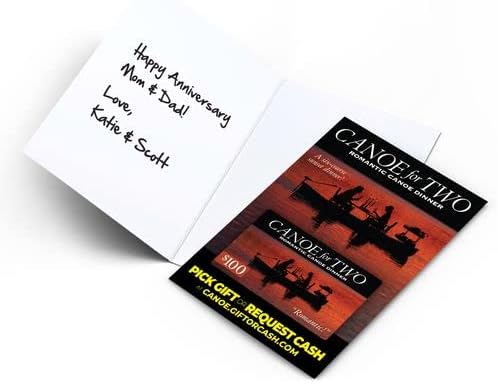 30 Watt Prank-O Canoe for Two – Tarjeta de regalo divertida, regalos novedosos para adultos, familiares y amigos, divertida tarjeta de regalo para