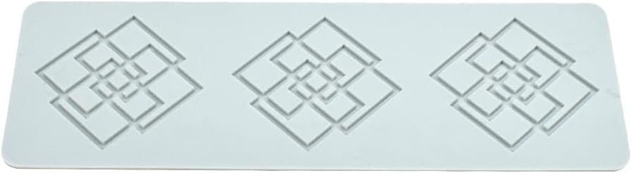 Molde de silicona 3D de patrón múltiple geométrico para fondant, almohadilla de encaje para pasteles, molde de silicona para pasteles, fondant,